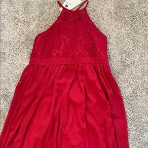 Full-length Red Dress